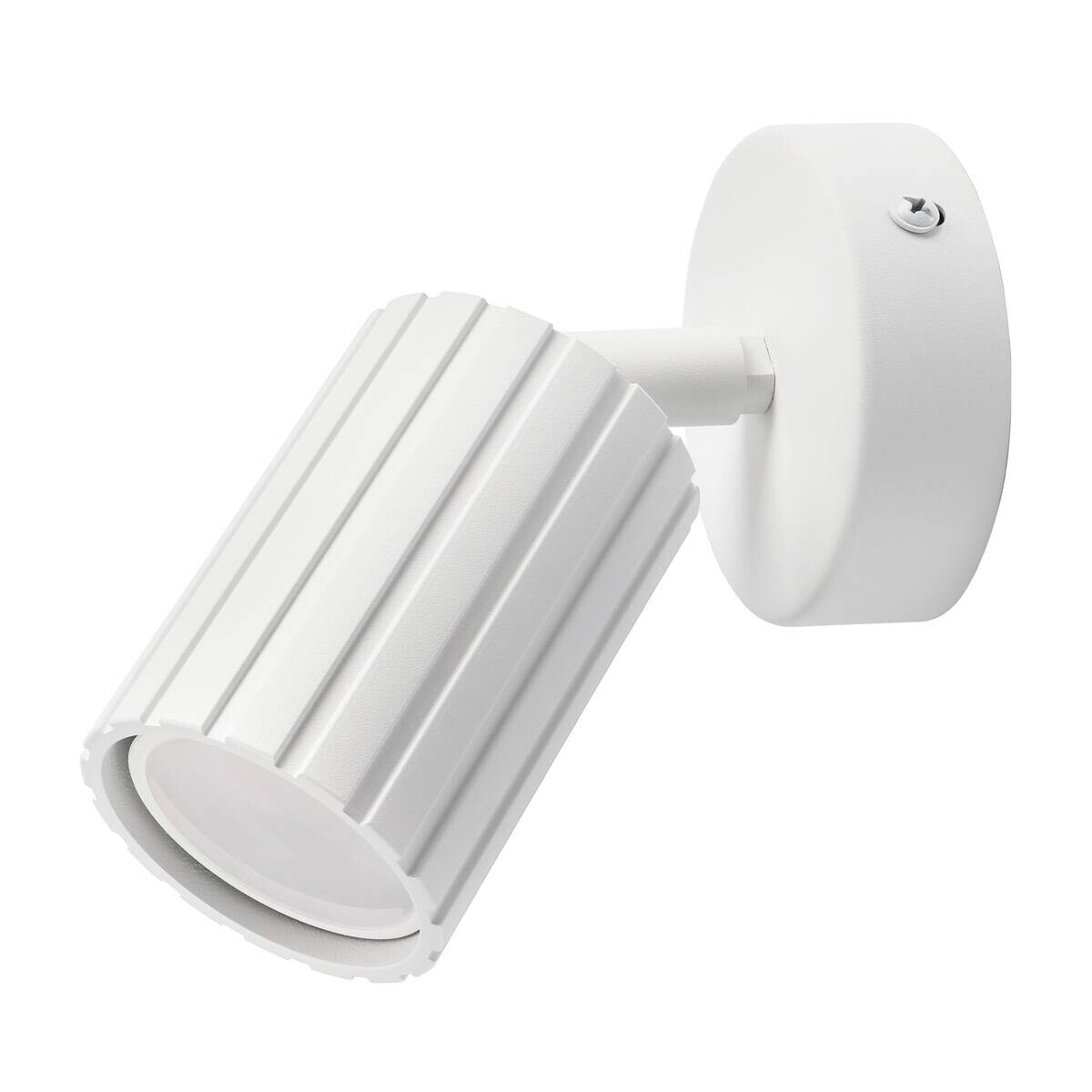 Lamkur Wandleuchte Prisma weiß Stahl B/H/L: ca. 8x16x8 cm GU10 1 Brennstellen