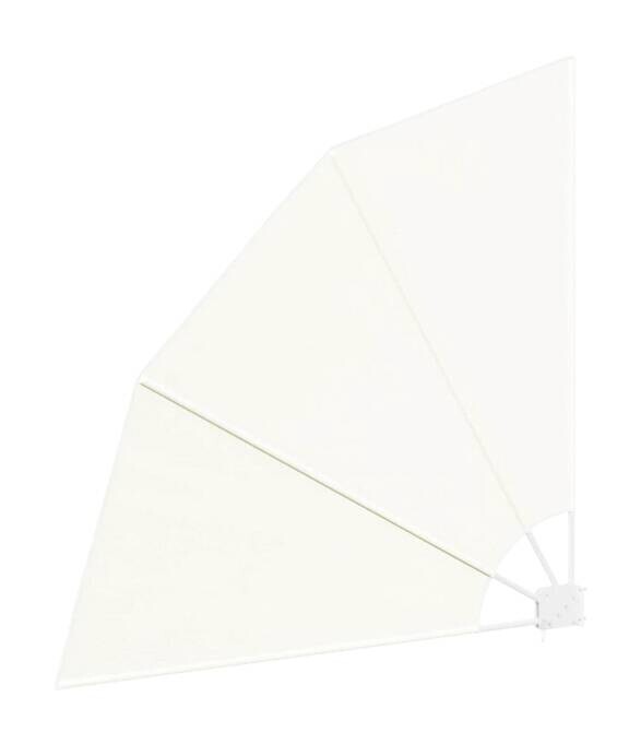 vidaXL Balkonfächer creme H/T/L: ca. 140x140x140 cm