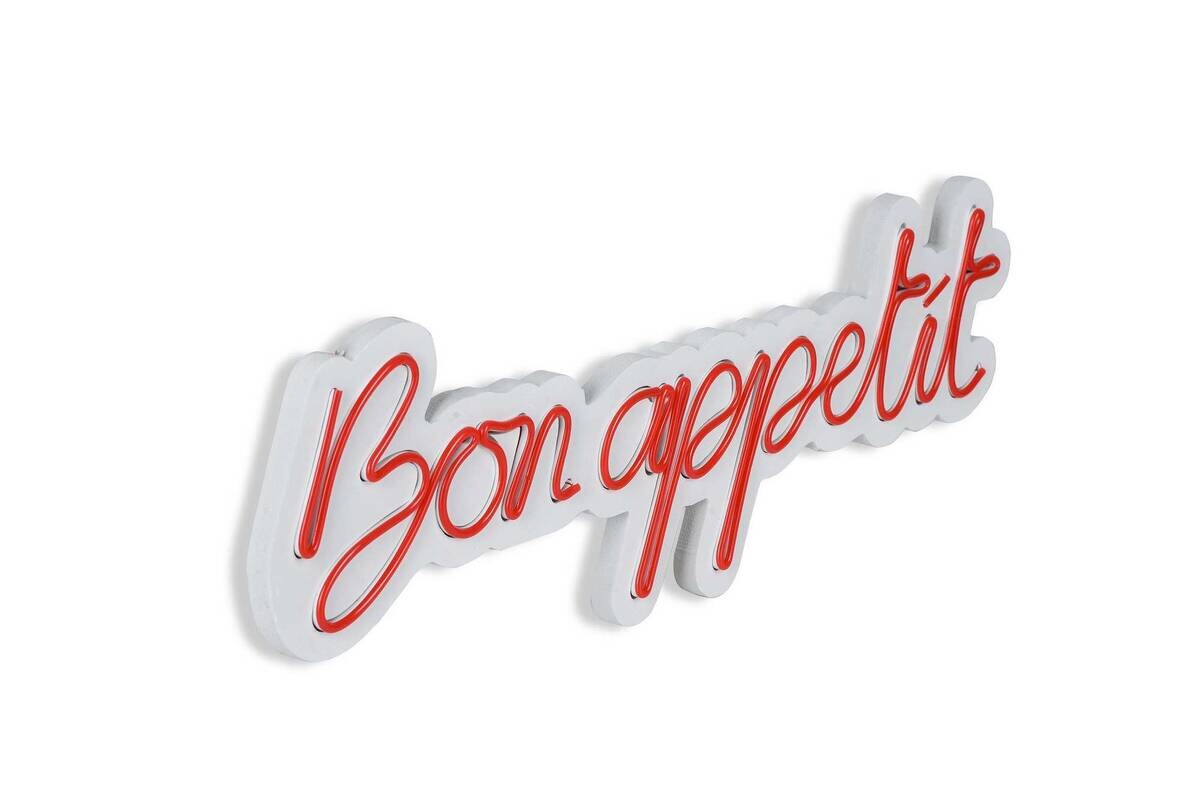 Opviq LED-Wandleuchte rot PVC B/H/T/L: ca. 60x18x2x60 cm