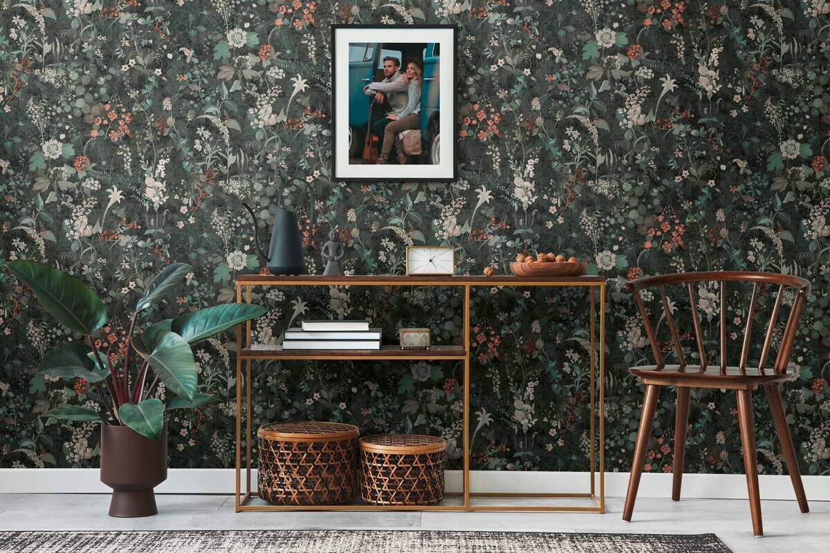 A.S.Creation Vliestapete schwarz orange türkis B/H/D: ca. 53x1005x9 cm