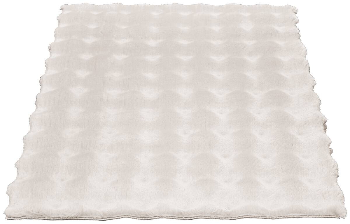 Fellimitat Big Bubble wollweiß B/L: ca. 160x230 cm