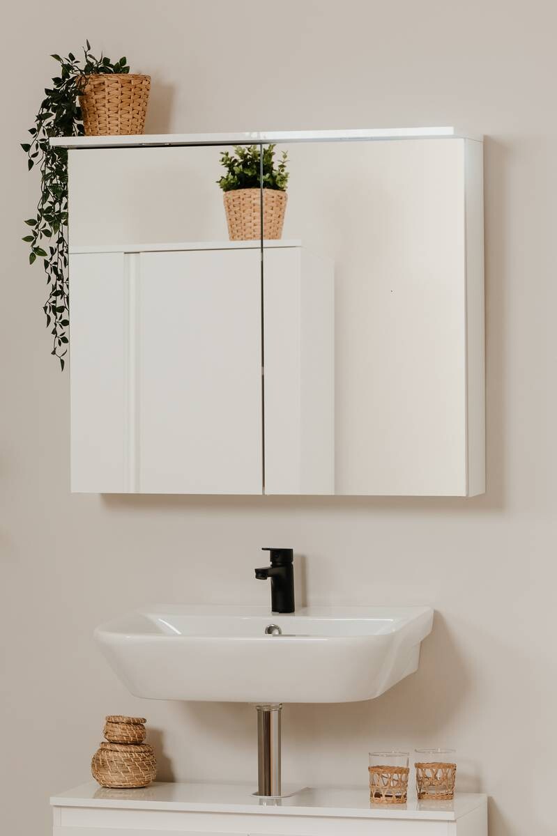 Spiegelschrank Capetown weiß B/H/T: ca. 79x71x28 cm
