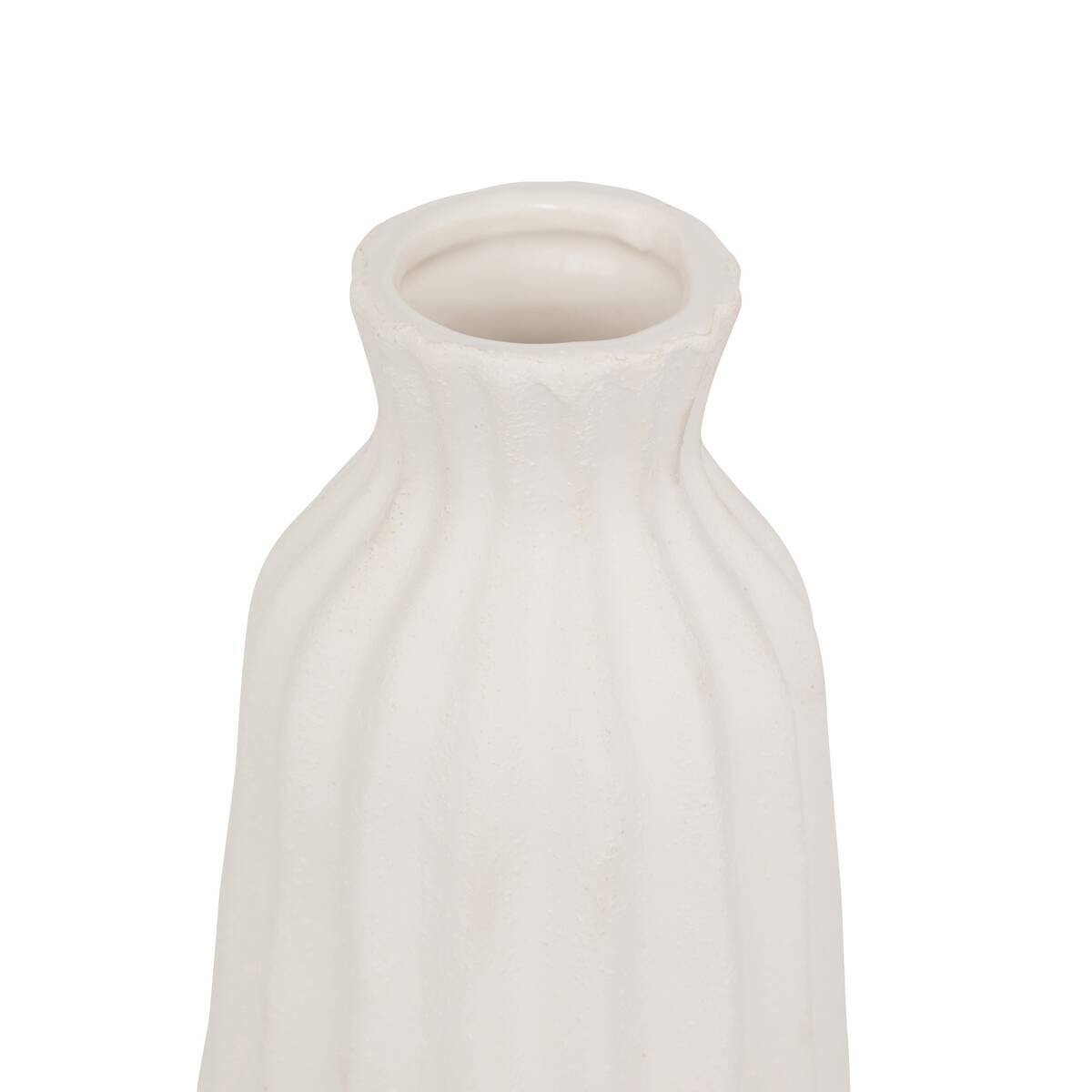 Vase weiß Keramik H: ca. 30 cm