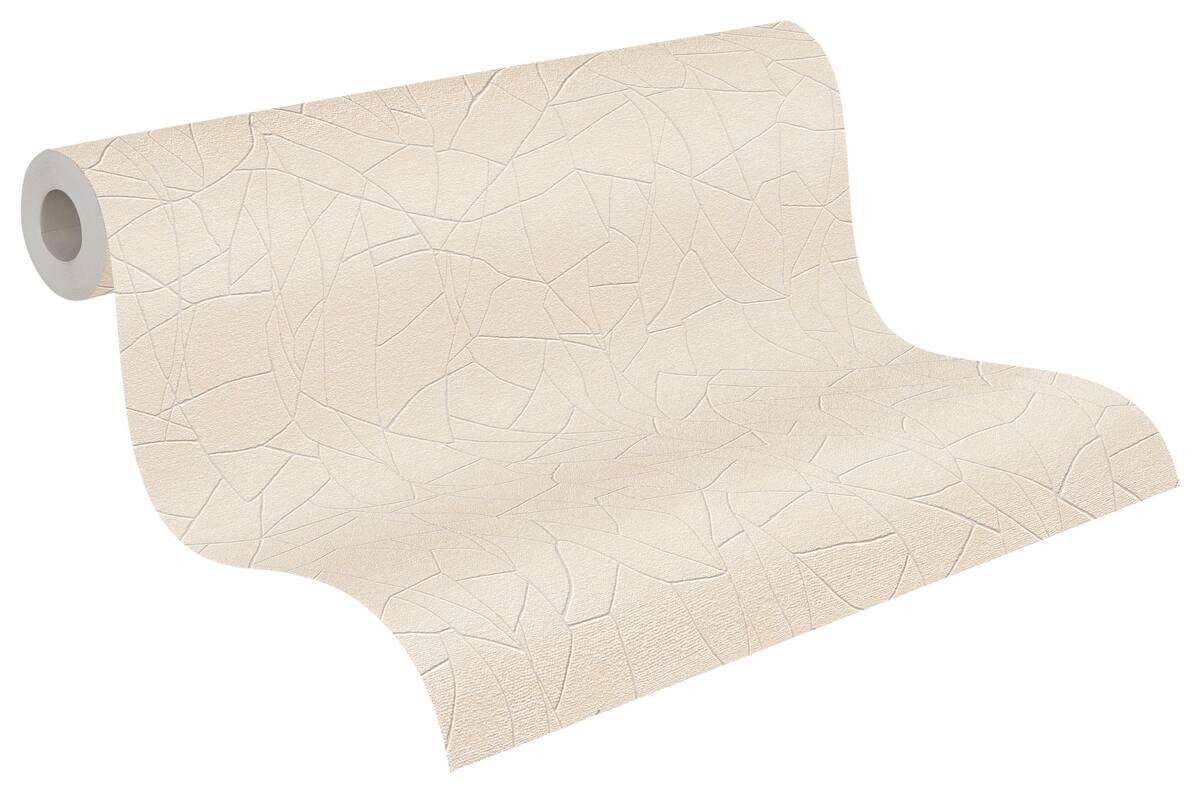 A.S.Creation Vliestapete weiß creme beige B/H/D: ca. 53x1005x9,7 cm