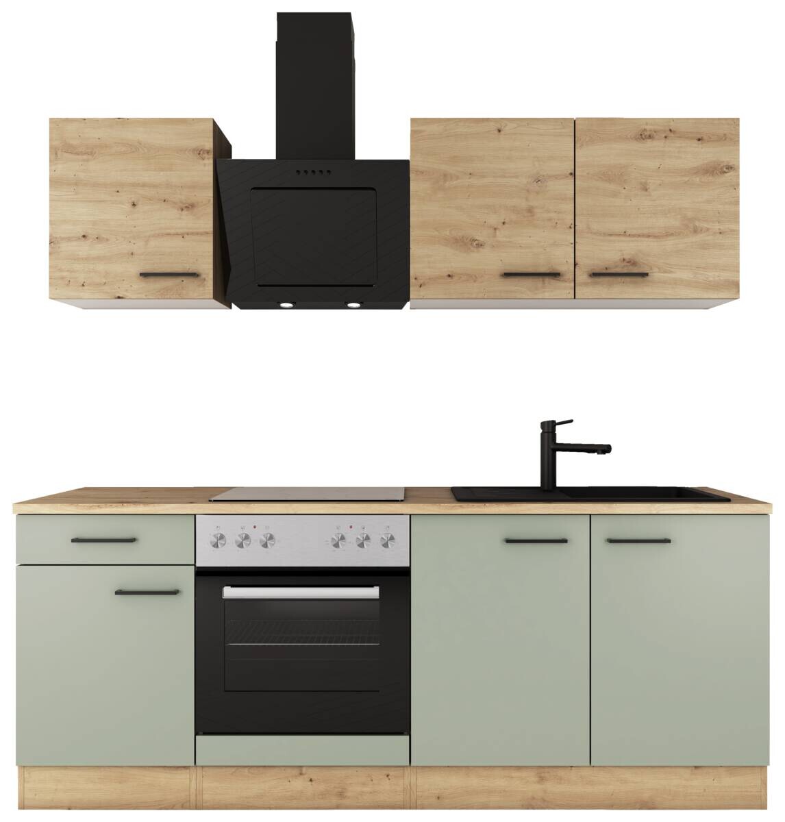 Küchenblock Cara Eiche Artisan Oak Nachbildung B/T: ca. 210x60 cm