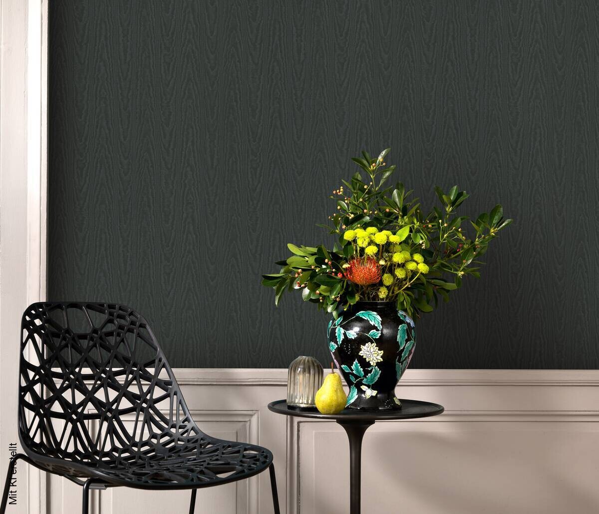 Erismann Vliestapete Holzoptik schwarz B/L: ca. 53x1005 cm