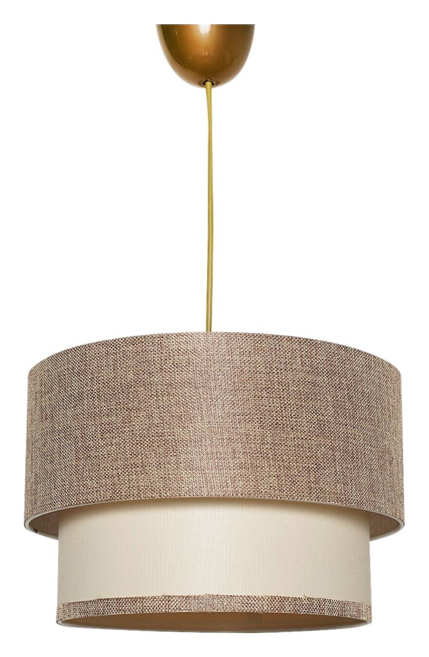 Opviq Pendelleuchte beige creme Stoff B/H/T/L/D: ca. 30x65x30x30x30 cm E27 1 Brennstellen