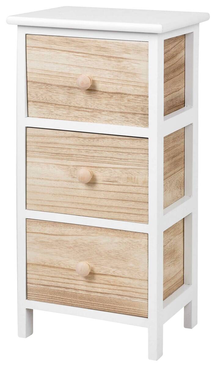 POCOline Aufbewahrungsregal weiß Holz B/H/L: ca. 23x61x30 cm