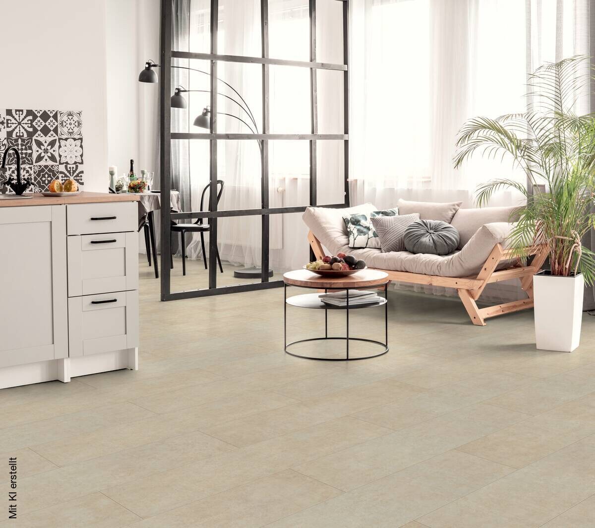 Laminatboden Boston Creme ca. 2,249 m² im Paket B/L: ca. 32,6x138 cm pro Paket