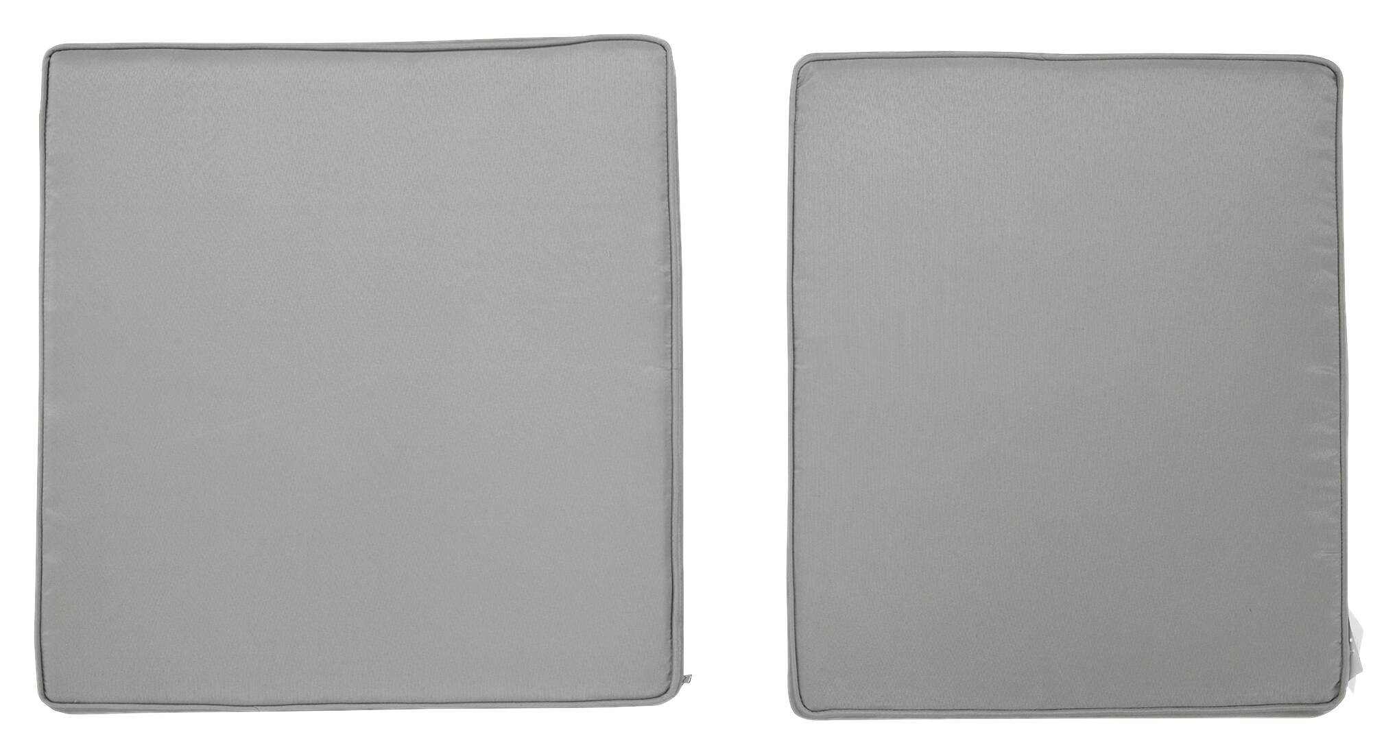 Outsunny Sitzkissen-Set hellgrau Polyester B/H/L: ca. 52x7x56 cm