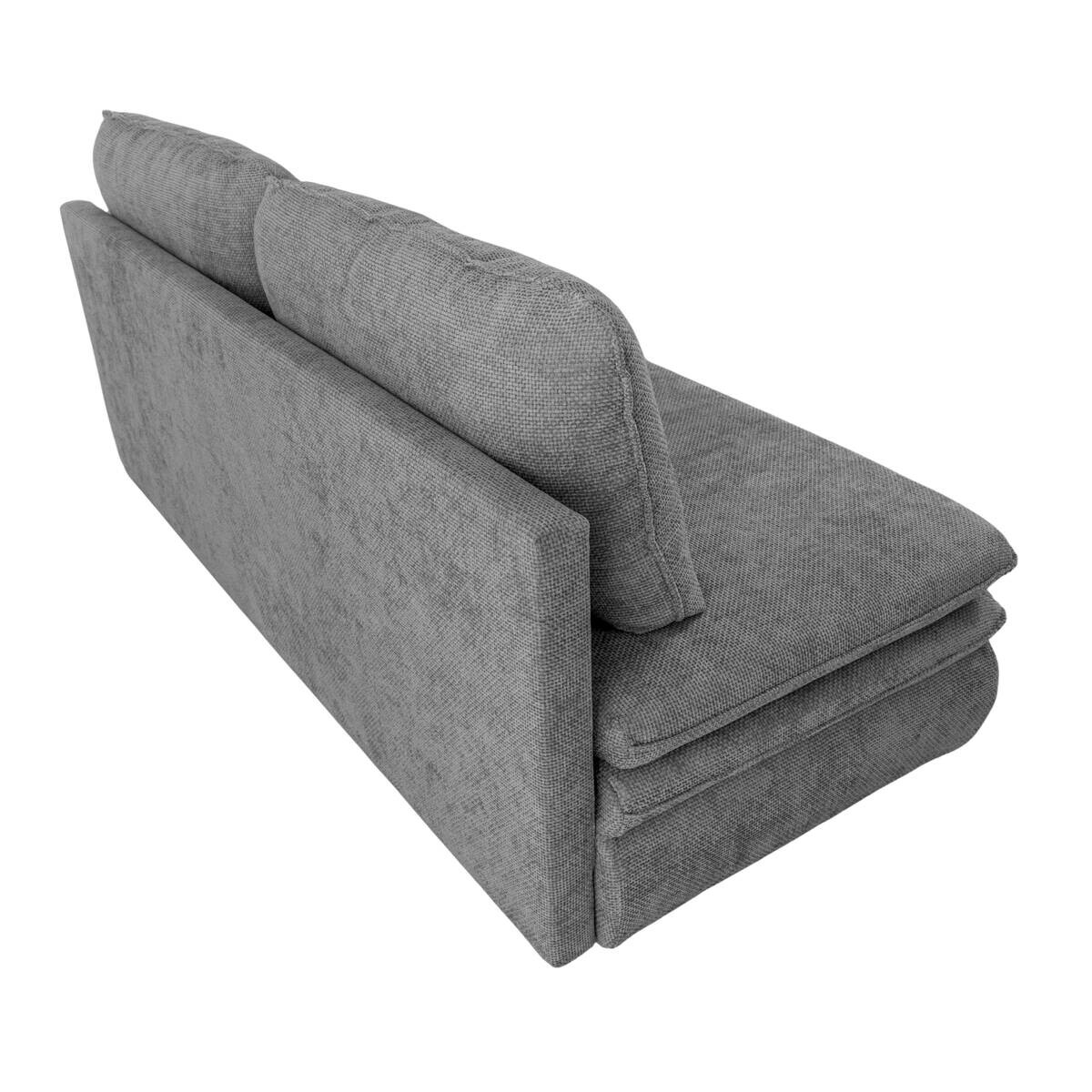 Schlafsofa grau Microfaser B/H/T: ca. 200x89x85 cm