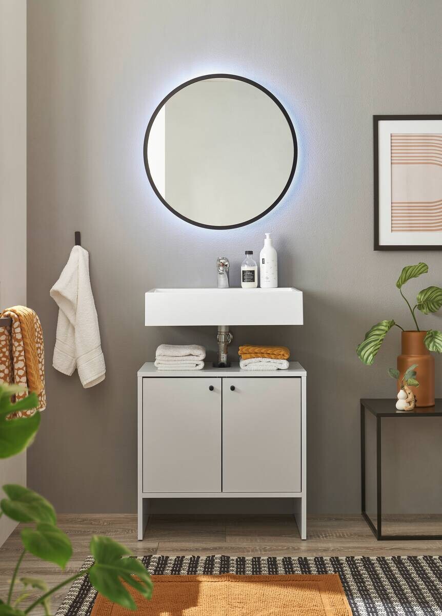 Waschbeckenunterschrank Kairo weiß B/H/T: ca. 60x60x35 cm