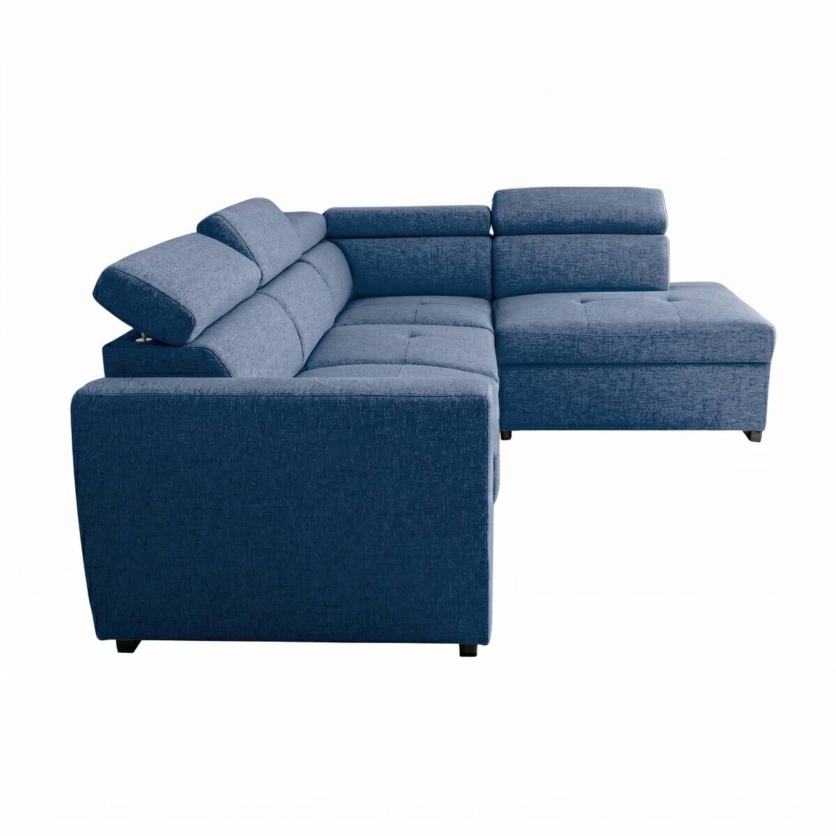 Ecksofa mit Bettfunktion und Bettkasten Ocean Webstoff B/H/T: ca. 245x184x87 cm