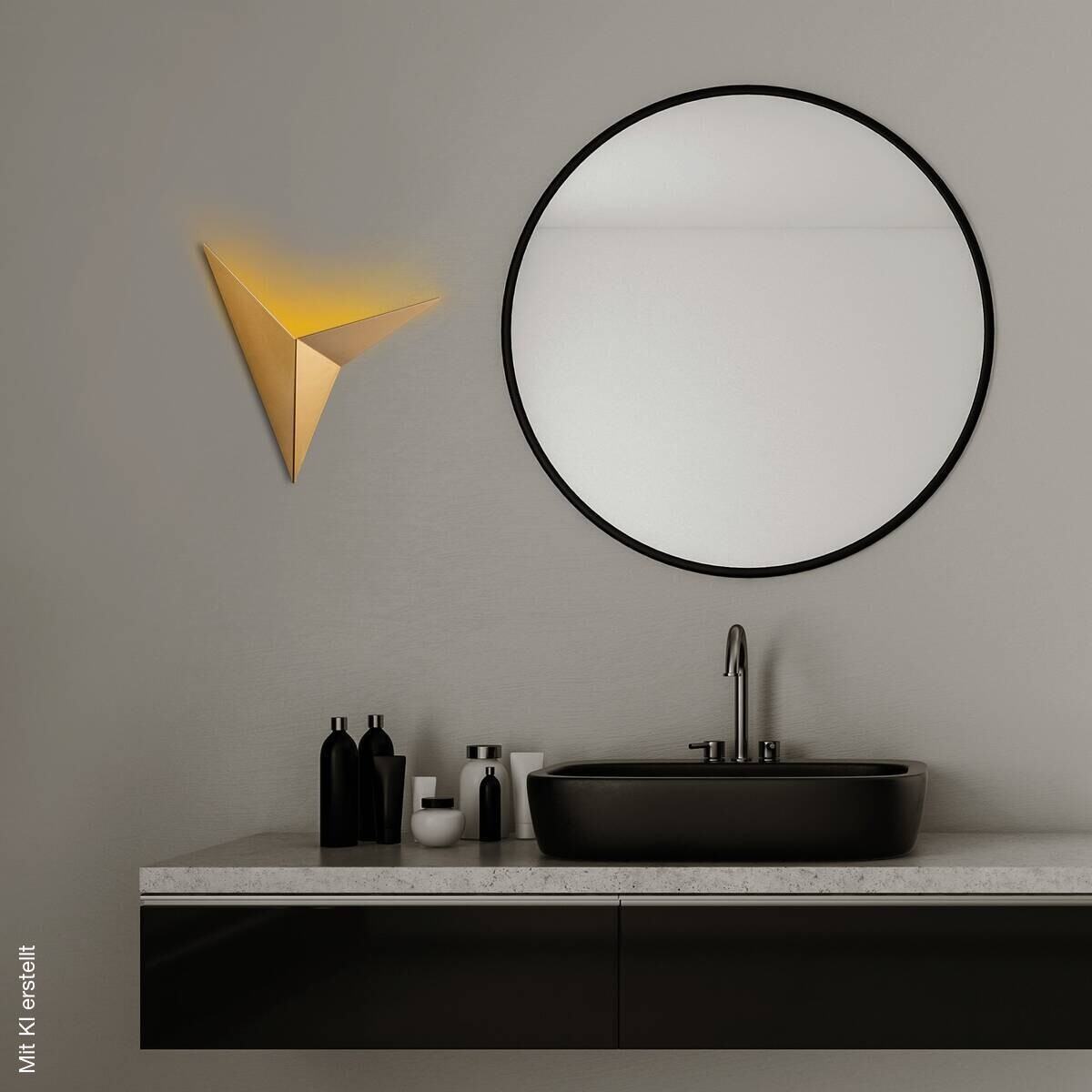 Opviq Wandleuchte gold Metall B/H/L: ca. 5x34x34 cm G9 1 Brennstellen
