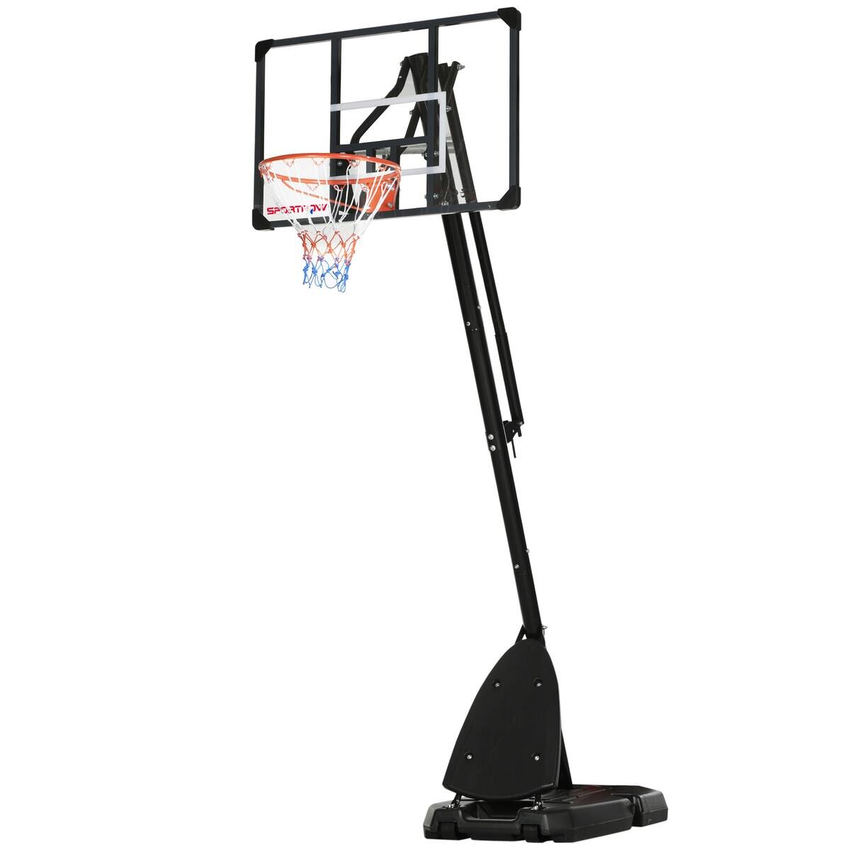 SPORTNOW Basketballkorb schwarz B/H/L: ca. 70,5x111x350 cm