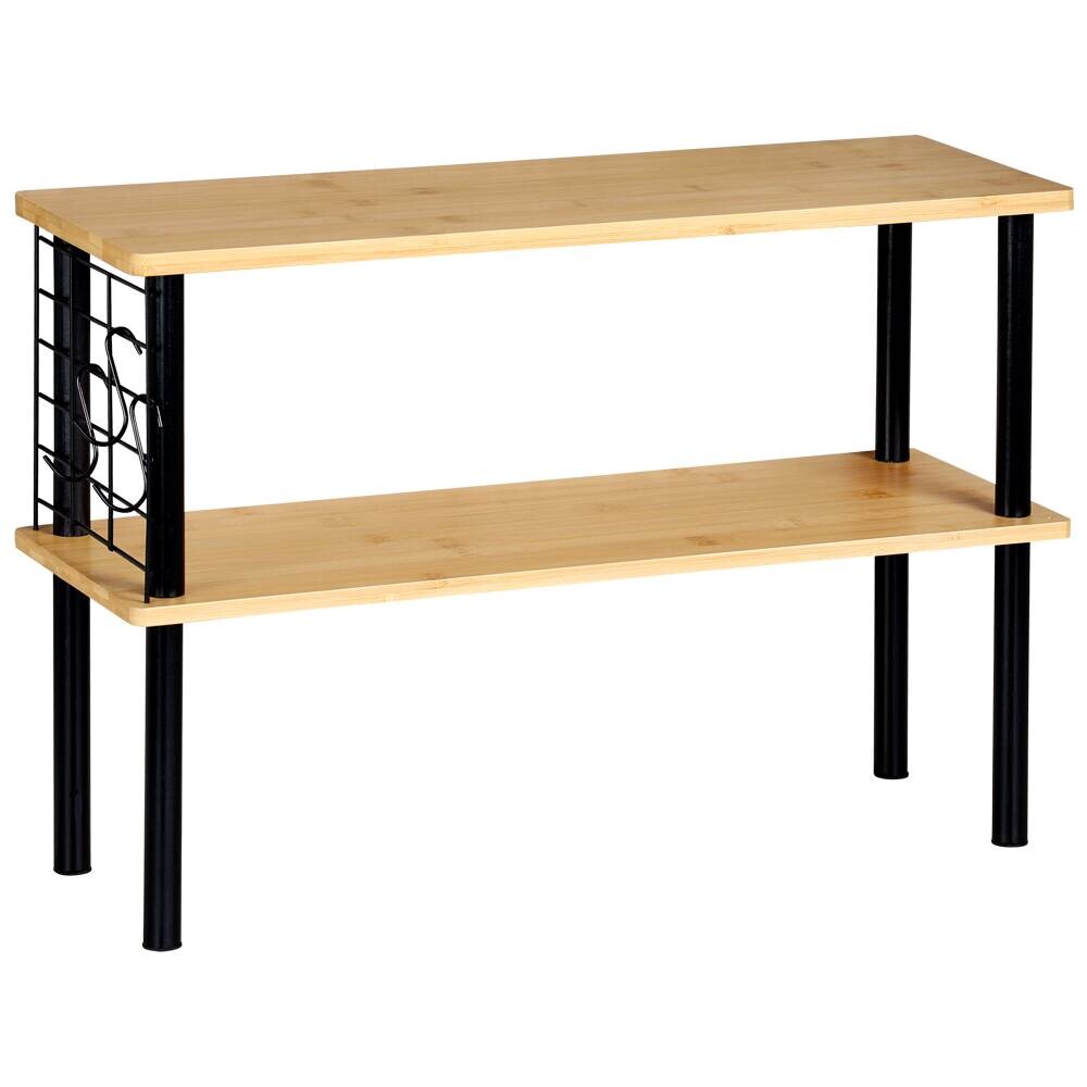 Kesper Küchenregal schwarz Bambus B/H/L: ca. 20x38x55 cm