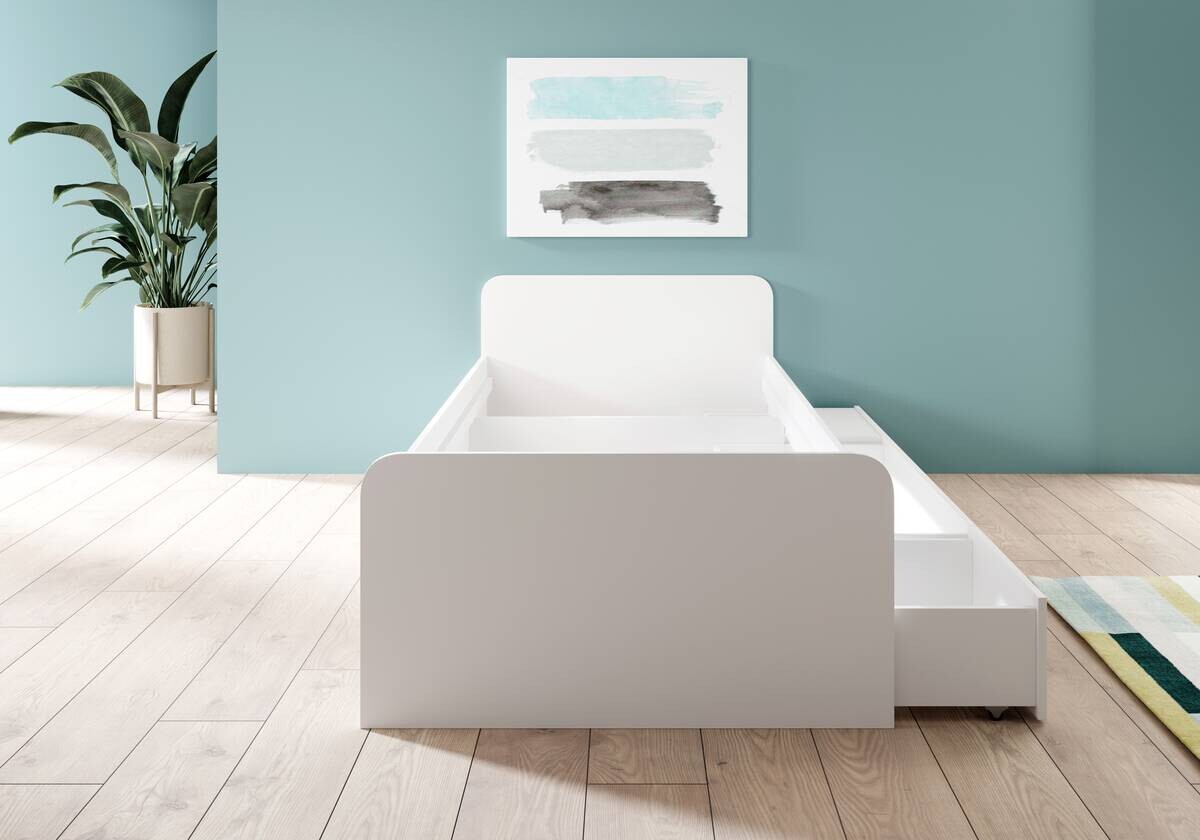 Jugendbett weiß Liegefläche B/L: ca. 90x200 cm