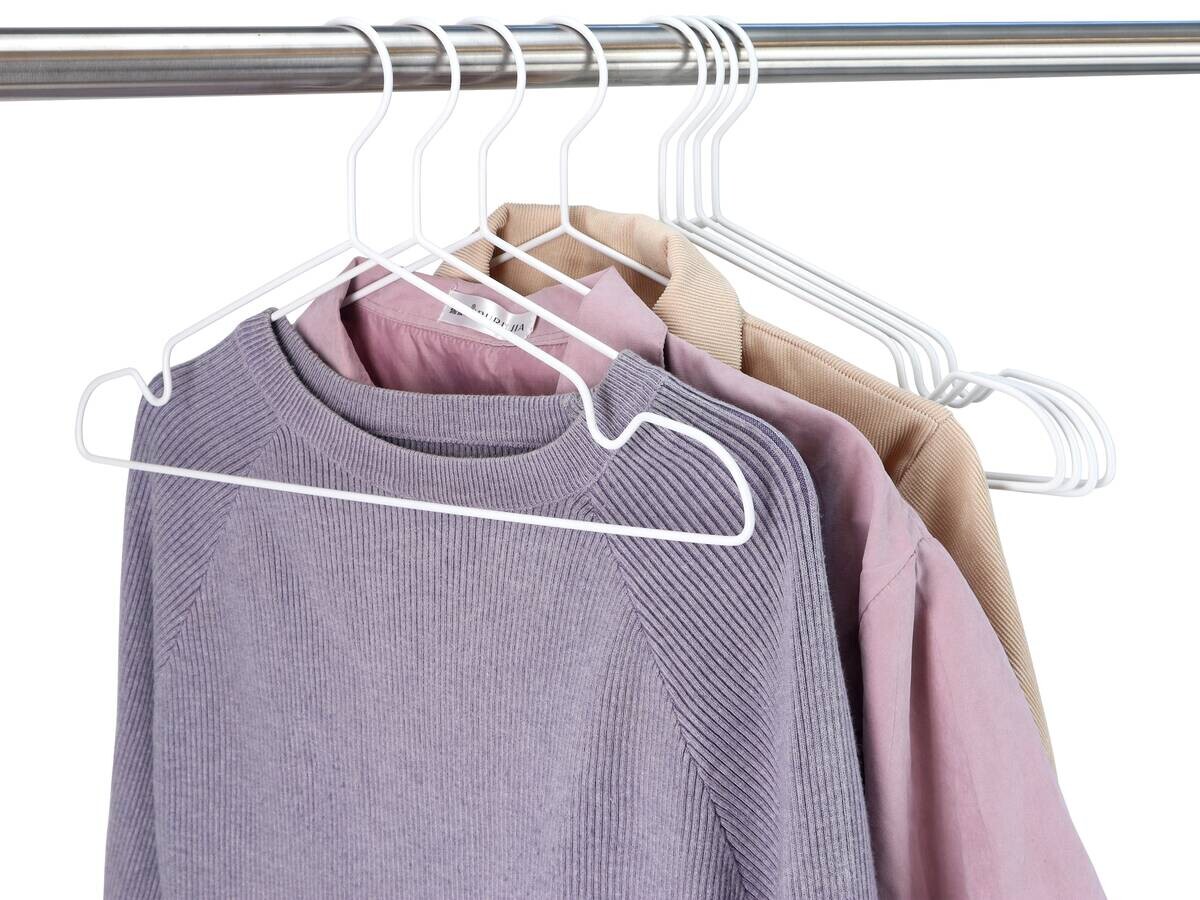 POCOline Kleiderbügel weiß Metall