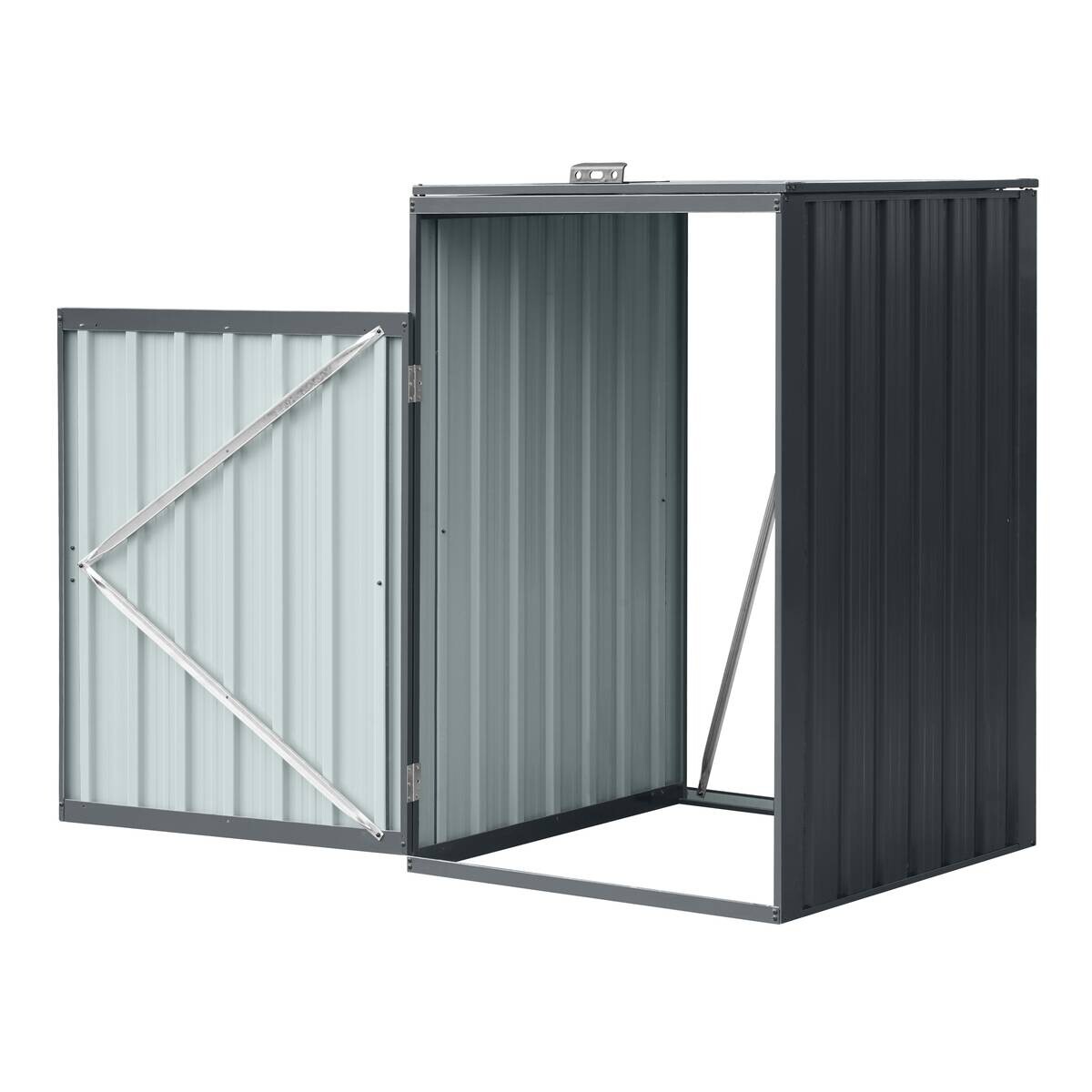 AXI Outdoor Living Mülltonnenbox Owen anthrazit B/H/L: ca. 80x122x80 cm