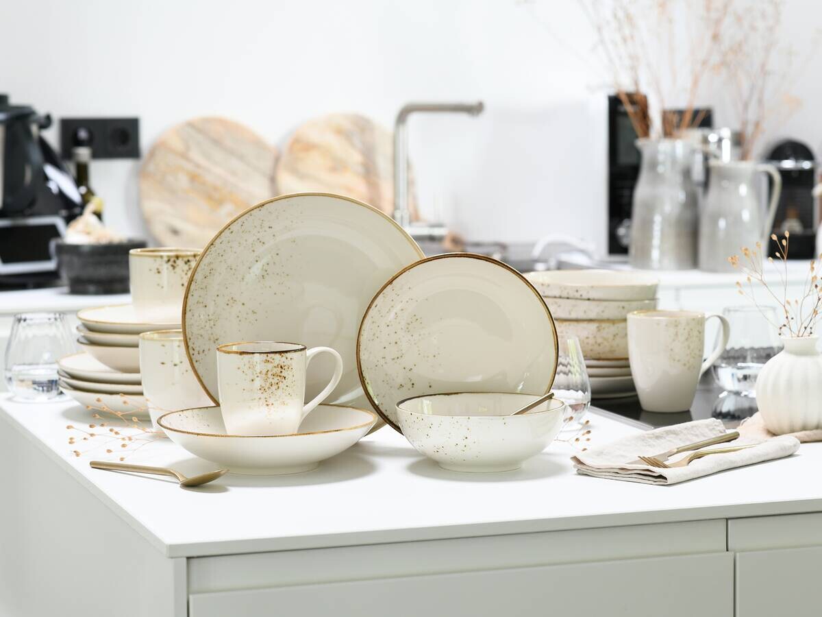 Kombiservice creme Steinzeug 20 tlg.