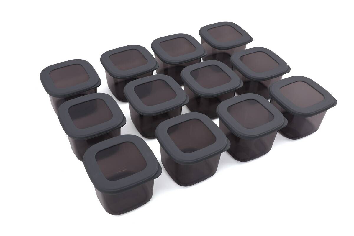 HermiaConcept Frischhaltebox-Set Pandora 12-tlg. anthrazit