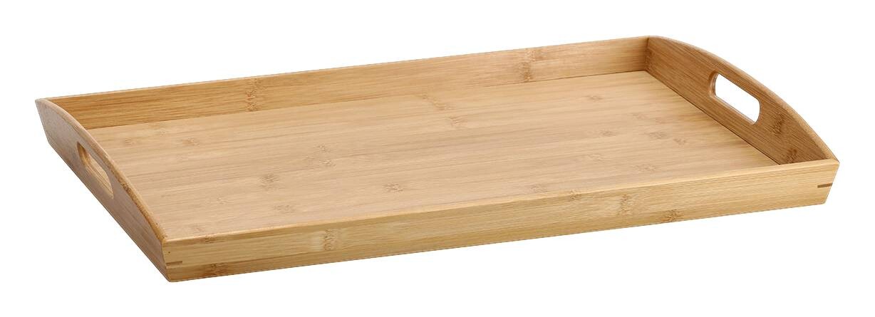 Zeller Serviertablett natur Bambus B/H/L: ca. 38x6x58 cm