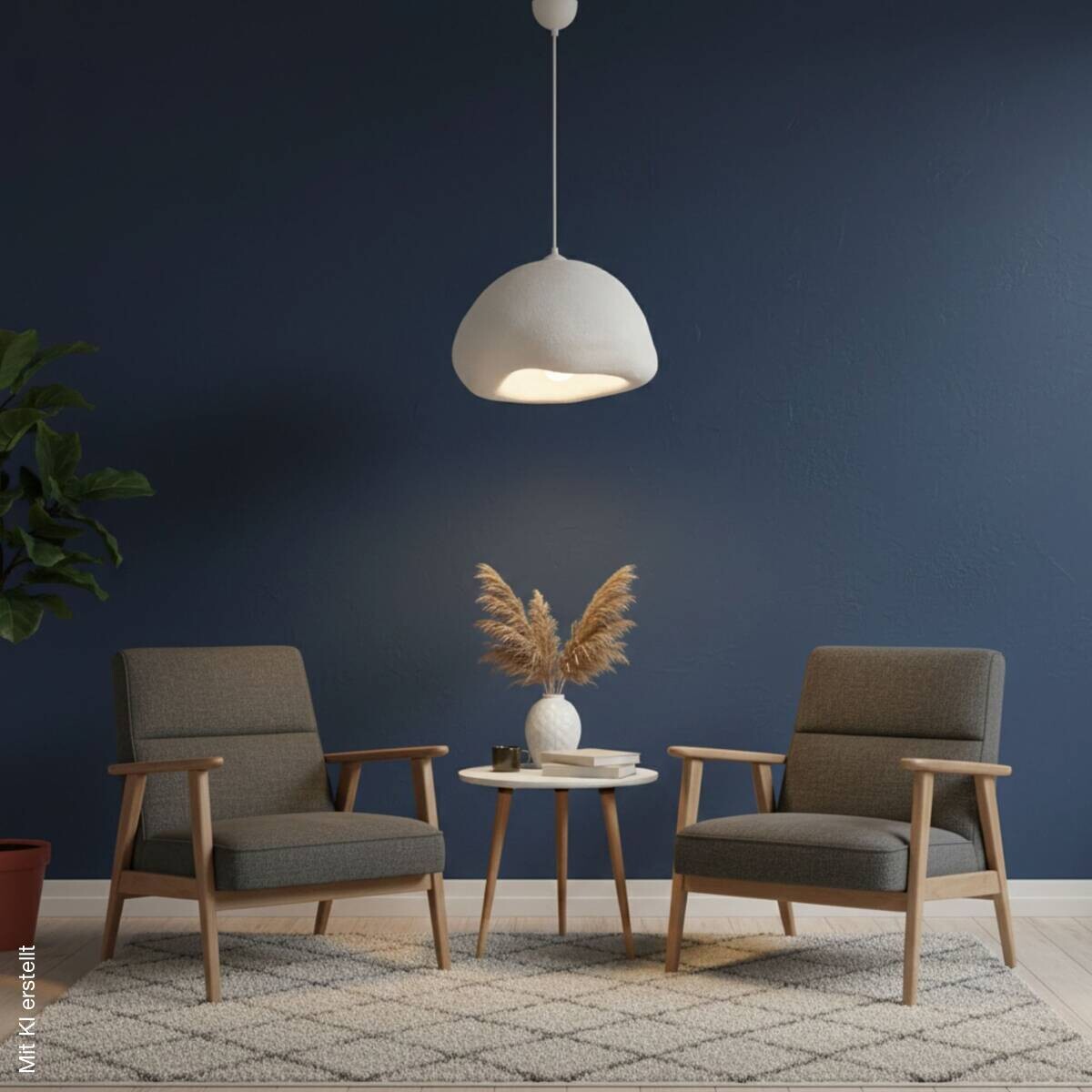 Opviq Pendelleuchte weiß B/H/T: ca. 42x115x40 cm E27 1 Brennstellen