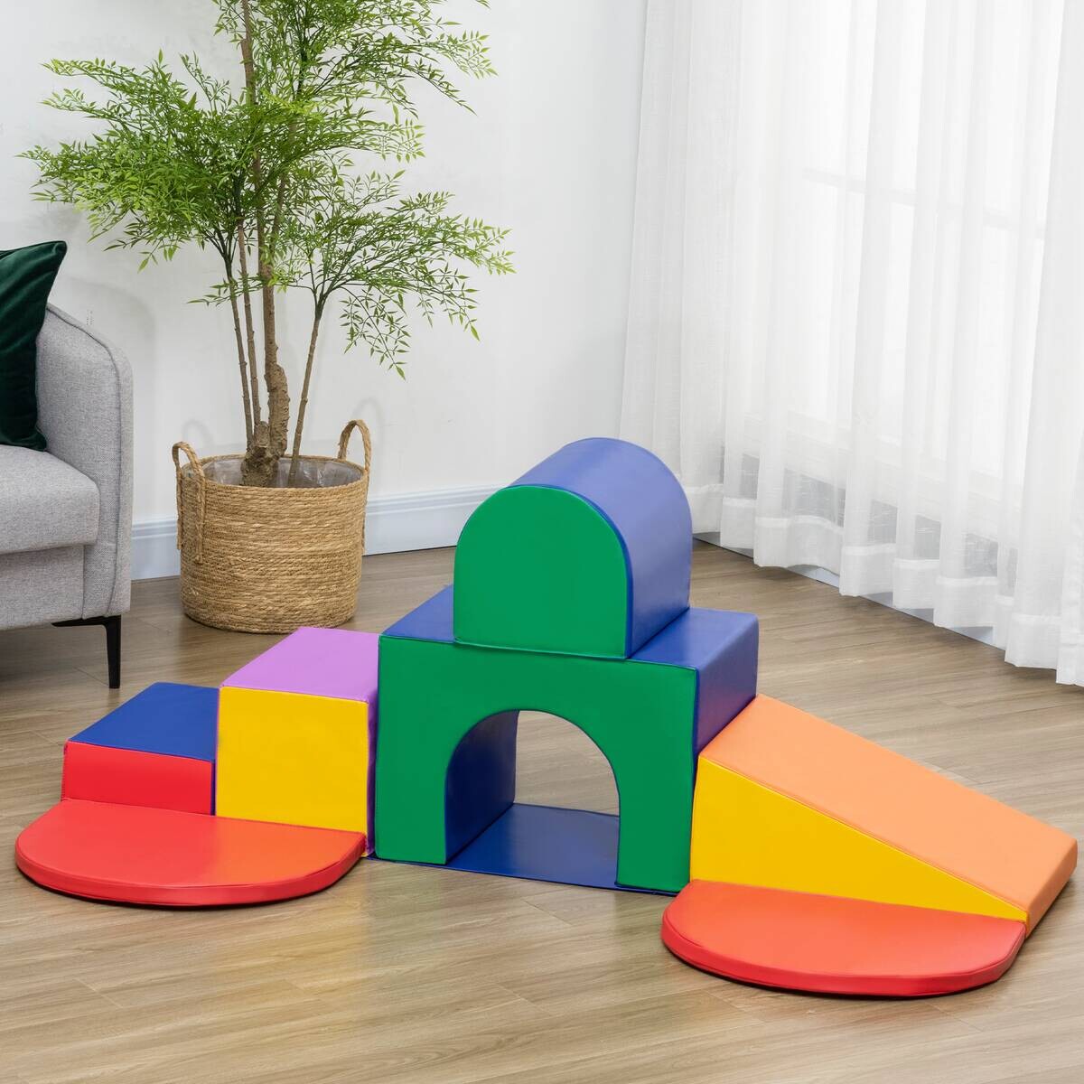 HOMCOM Bausteinset B/H/L: ca. 130x40x170 cm