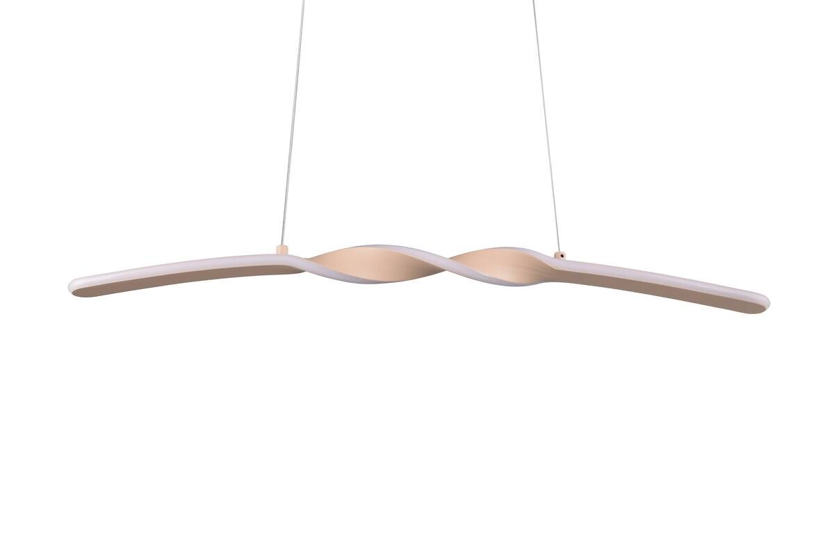Reality LED Pendelleuchte Ginko sand Metall B/H/T: ca. 79x15x9 cm 1 Brennstellen