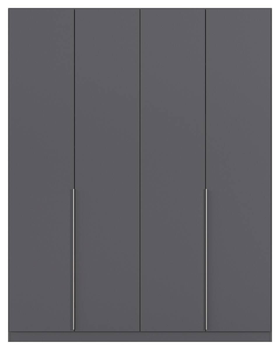 Kleiderschrank Alabama grau B/H/T: ca. 181x229x54 cm