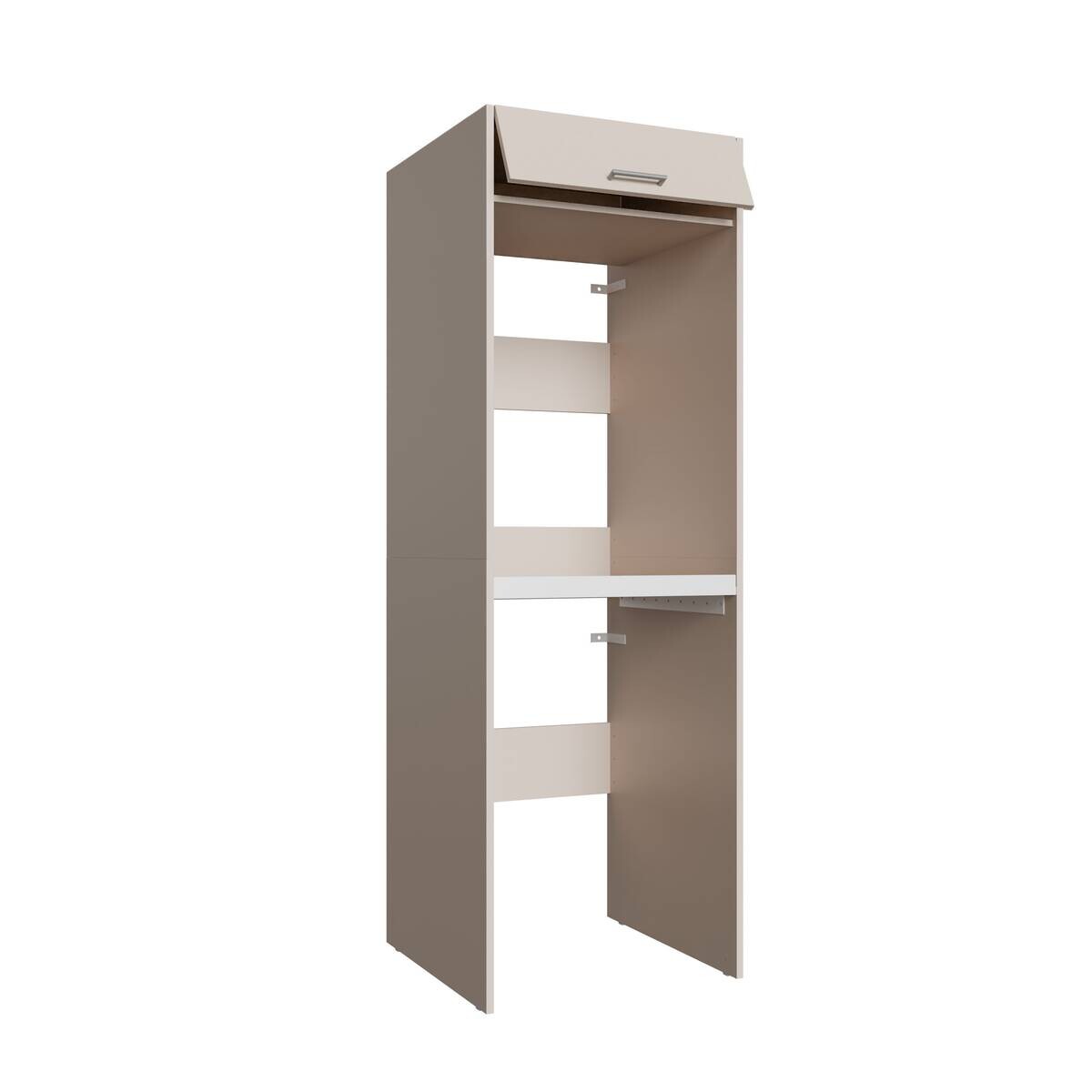 Washcab Waschmaschinenturm beige Holzwerkstoff