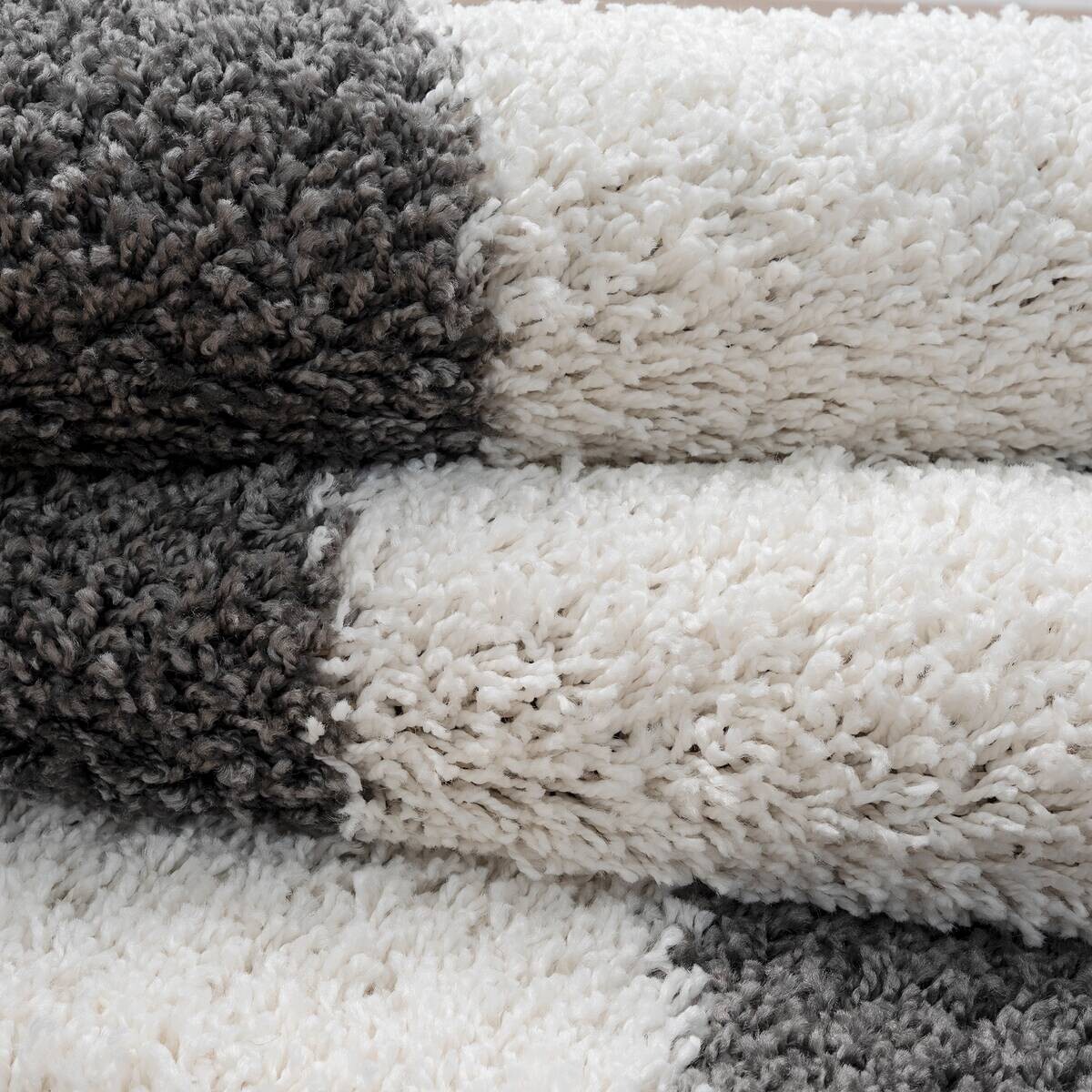 Sanat Hochflorteppich MILANO grau B/L: ca. 80x200 cm