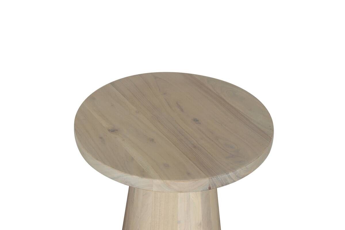 Beistelltisch CONE weiß gekälkt Akazie H/D: ca. 50x40 cm