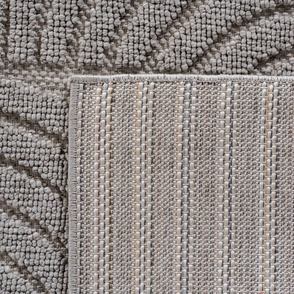 Ayyildiz Kurzflorteppich HELIX silber B/H/L: ca. 80x0,7x150 cm