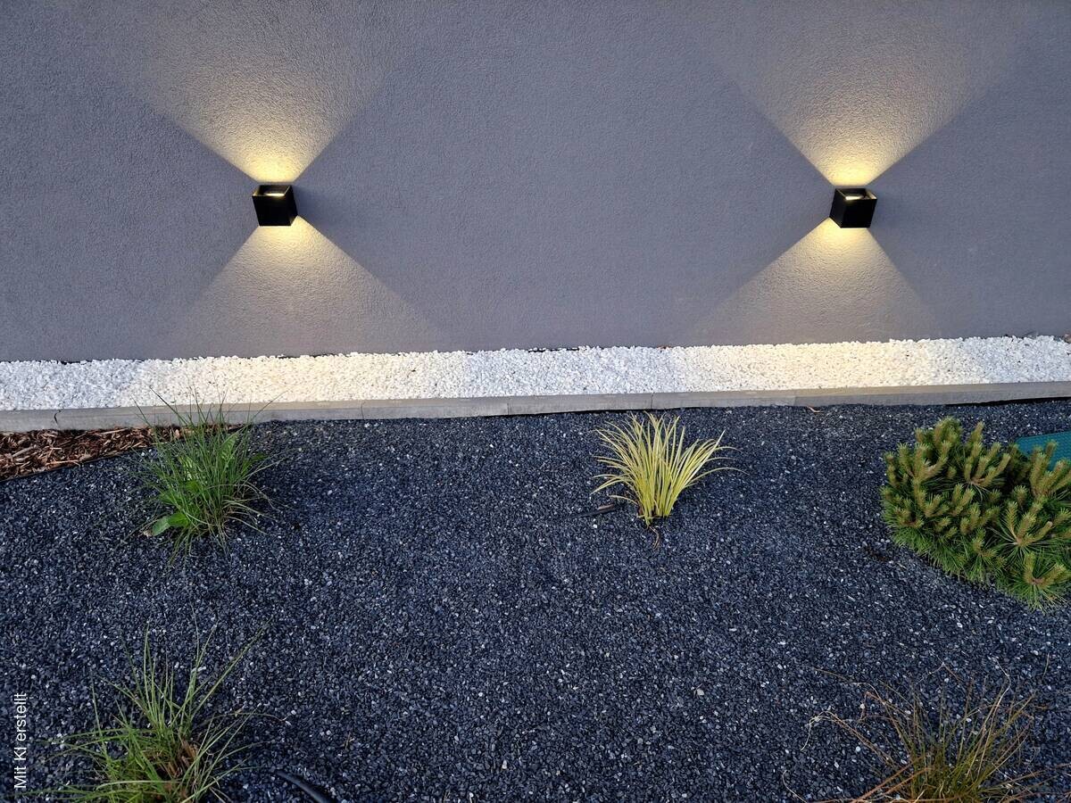 Näve Leuchten LED-Wandleuchte schwarz Metall B/H/T: ca. 10x8x10 cm