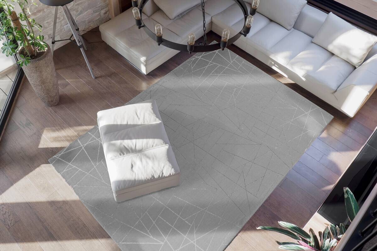 360Living Teppich Bijou silber B/L: ca. 80x150 cm
