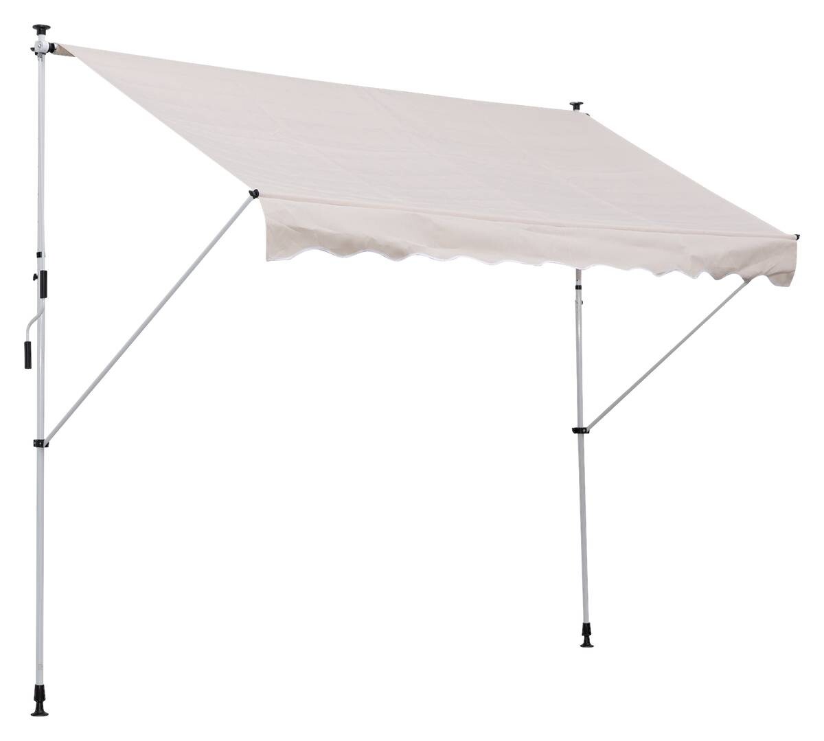 Outsunny Klemm-Markise beige B/L: ca. 200x150 cm