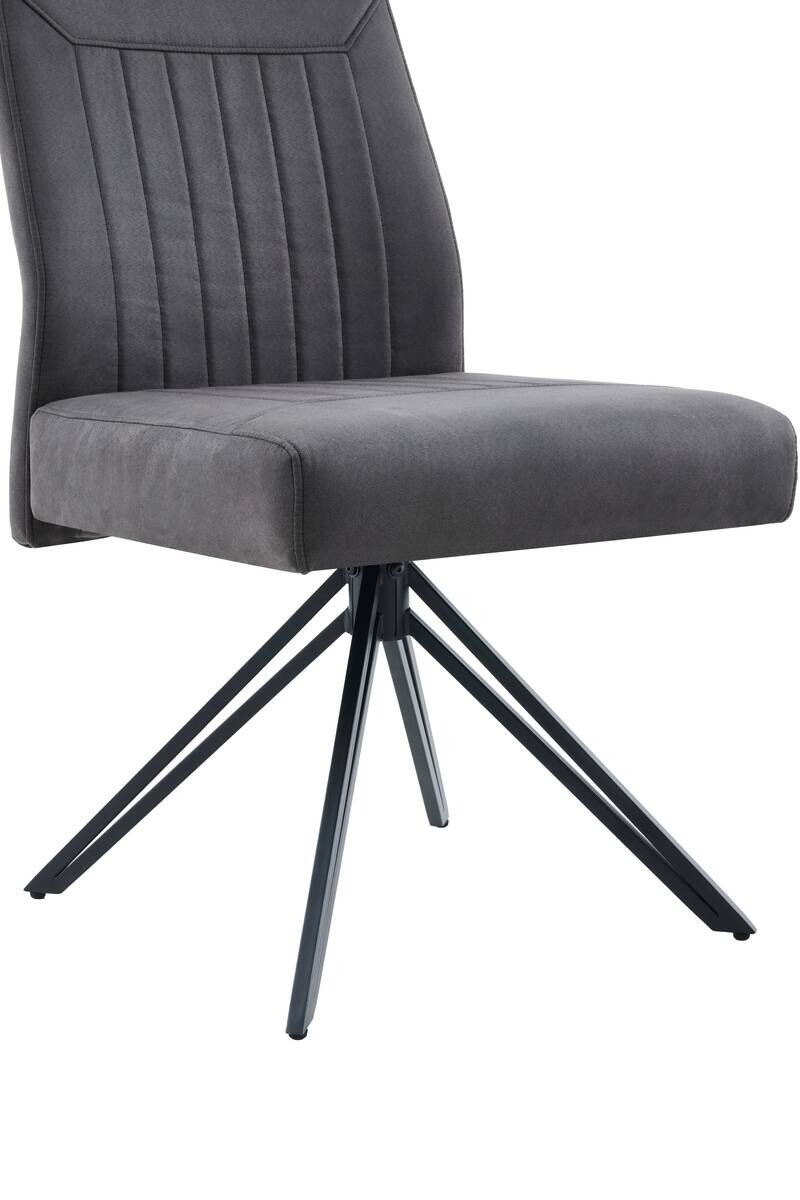 Stuhl Maggy anthrazit Microfaser B/H/T: ca. 54x97x69 cm