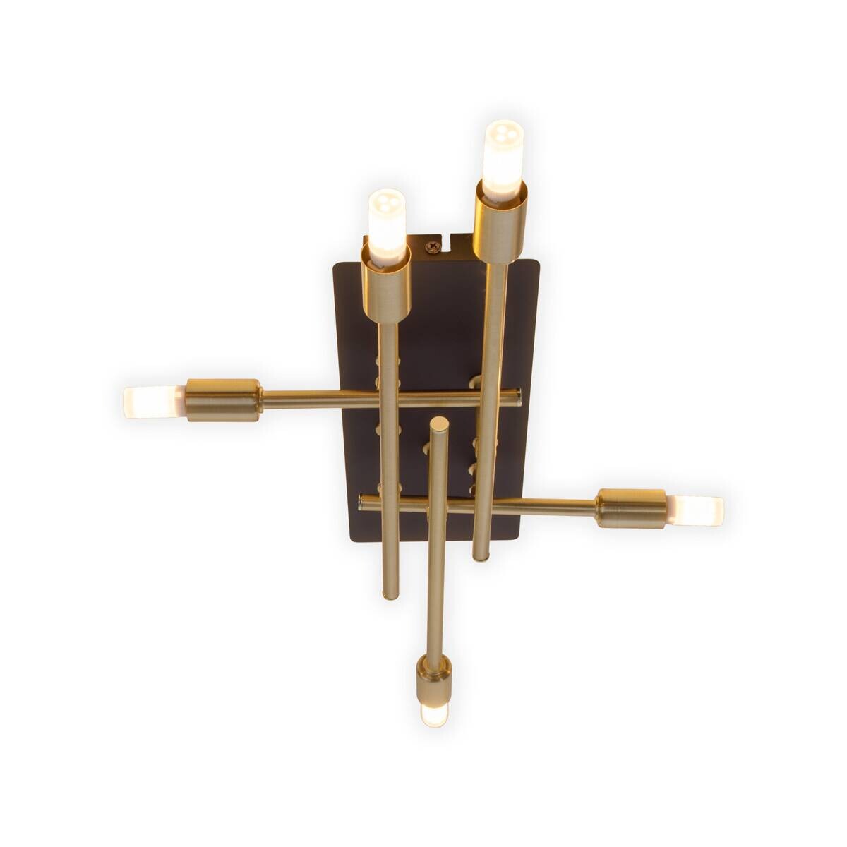 Näve Leuchten Deckenleuchte 1392745 messing Metall B/H/T: ca. 25,2x10x45,1 cm G9 5 Brennstellen