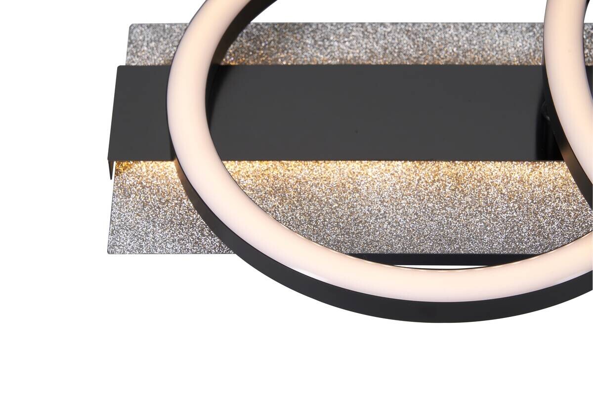 POCOline LED-Deckenleuchte Arietty schwarz Metall Kunststoff B/H/L: ca. 30x8,5x48 cm