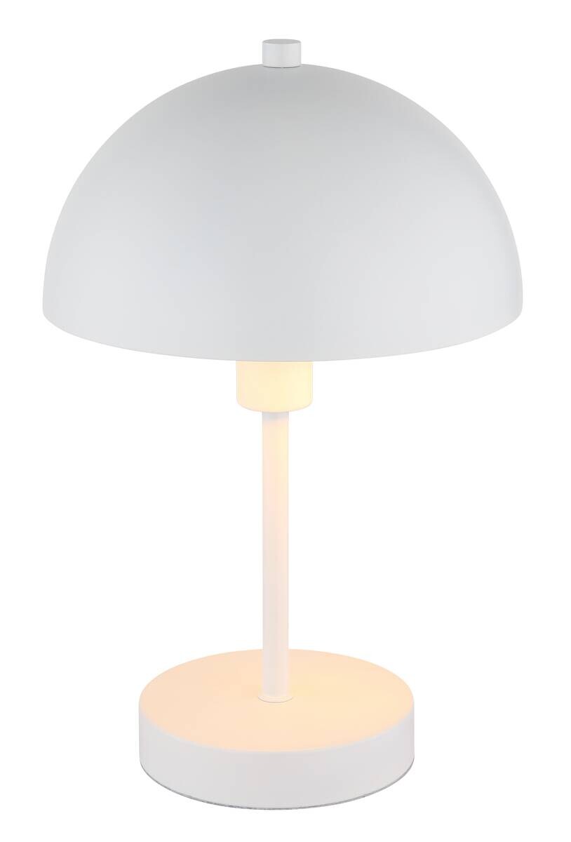 GLOBO Tischleuchte Atoma weiß Metall H/D: ca. 31x20 cm E14 1 Brennstellen