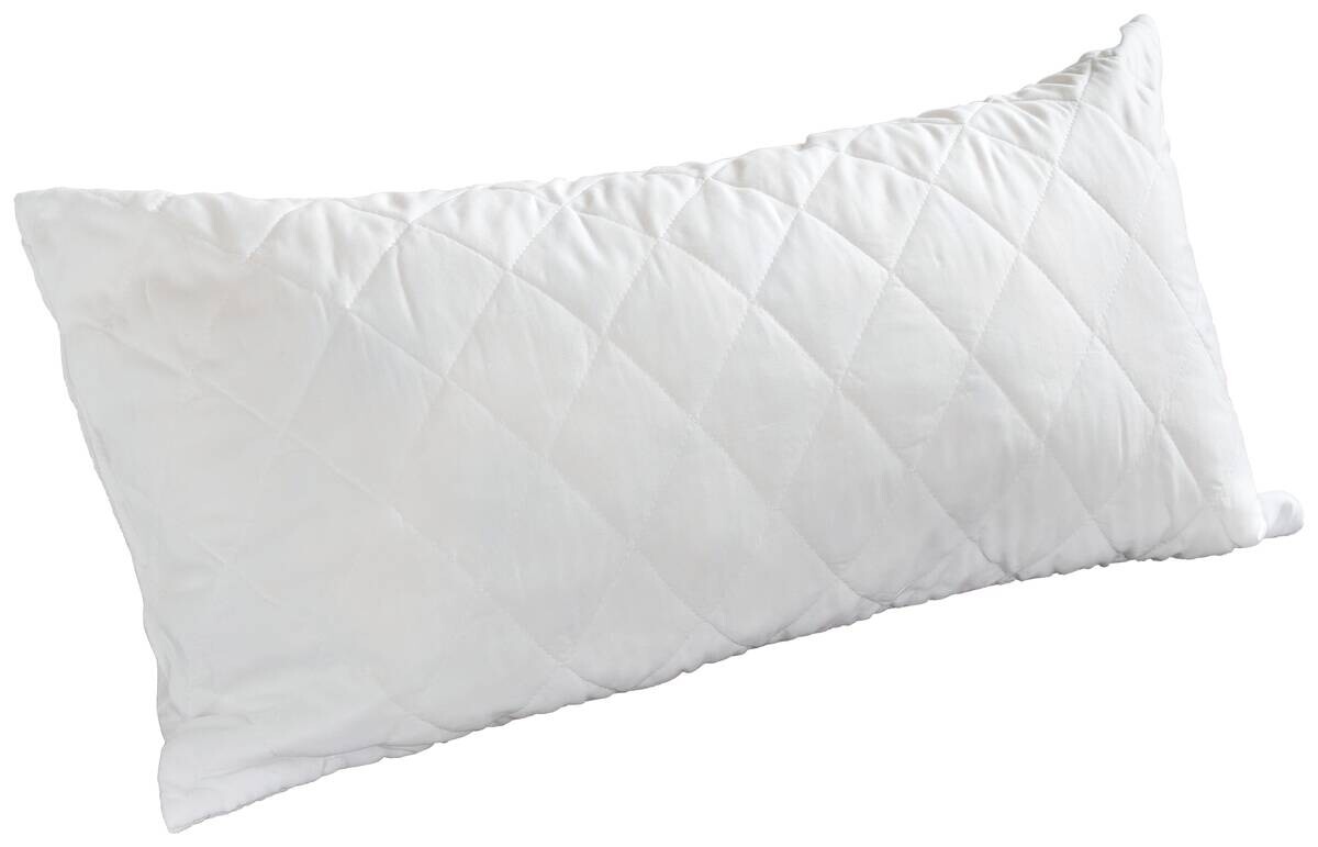 Nackenstützkissen weiß Bezug: 100% Polyester Füllung: 100% Polyurethan B/L: ca. 80x40 cm