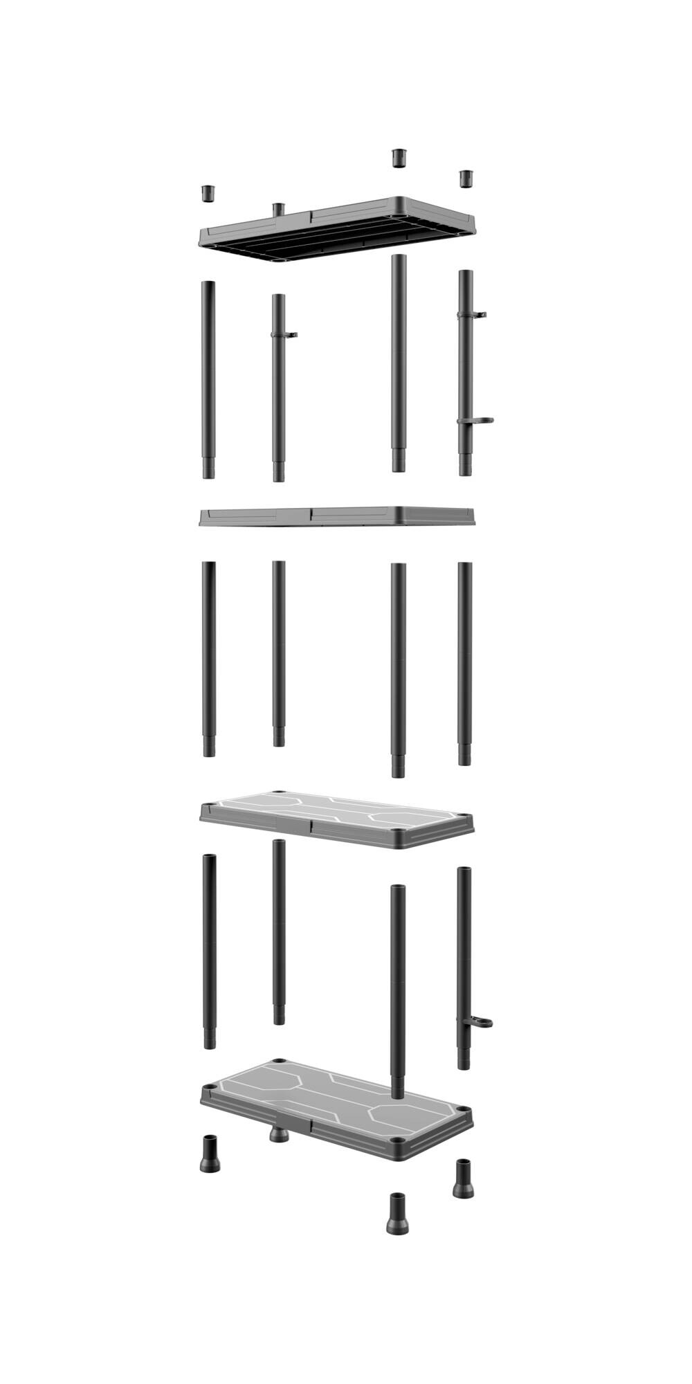 Werkstattregal H/T/L: ca. 200x32x74 cm