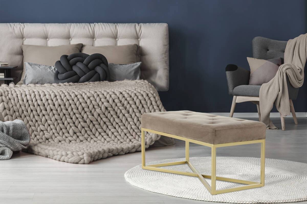 Sitzbank Cameron 100 taupe B/H/T: ca. 90x40x40 cm