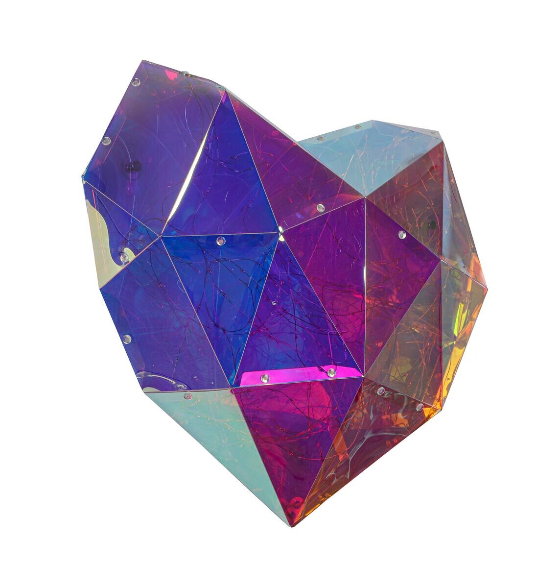 Nolo LED-Dekoleuchte Heart transparent B/H/T: ca. 45x9x38 cm