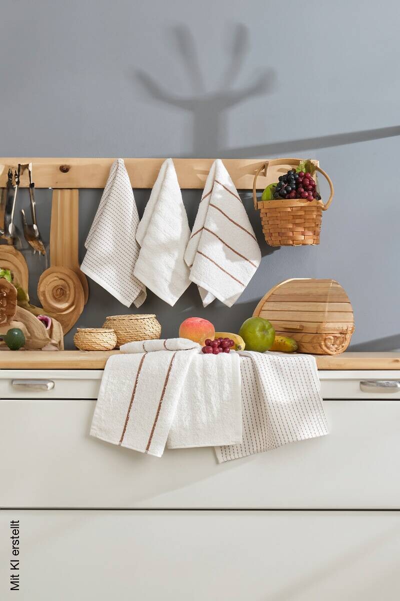 Mijolnir Frottier-Set creme Baumwolle B/L: ca. 30x50 cm