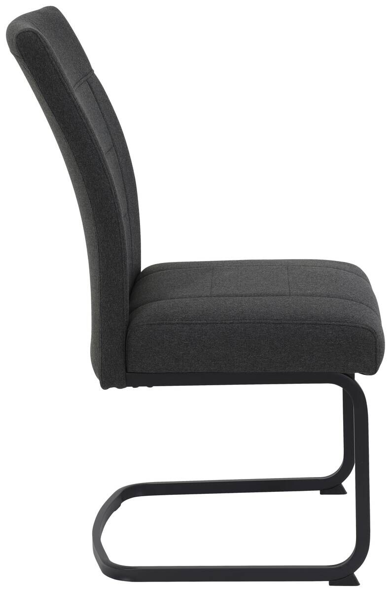 Schwingstuhl Brindisi, 4er-Set anthrazit Webstoff B/H/T: ca. 48x98,5x67 cm