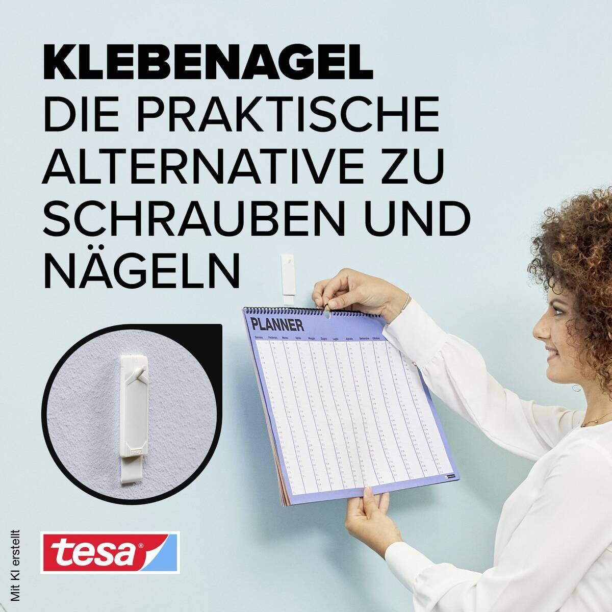 Klebenagel 2 tlg.