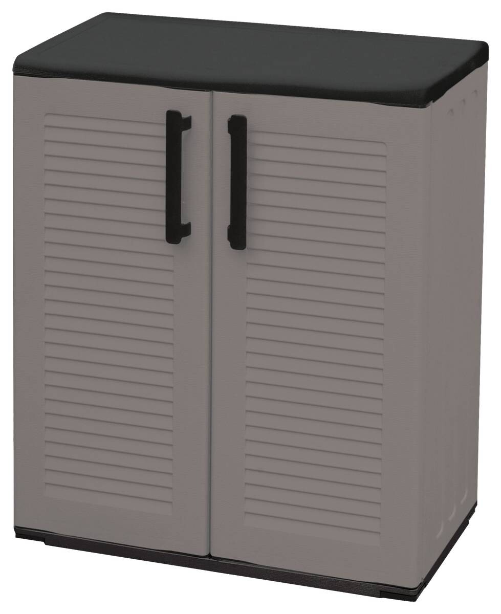 ArtPlast Kunststoffschrank Easy grau B/H/T: ca. 68x84x37 cm