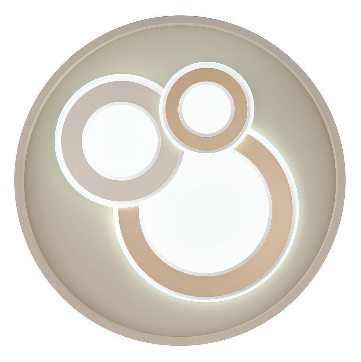 GLOBO LED-Deckenleuchte Opal sand Metall Acryl H/D: ca. 6,5x42 cm 1 Brennstellen